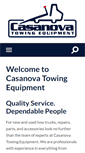 Mobile Screenshot of casanovatowequipment.com